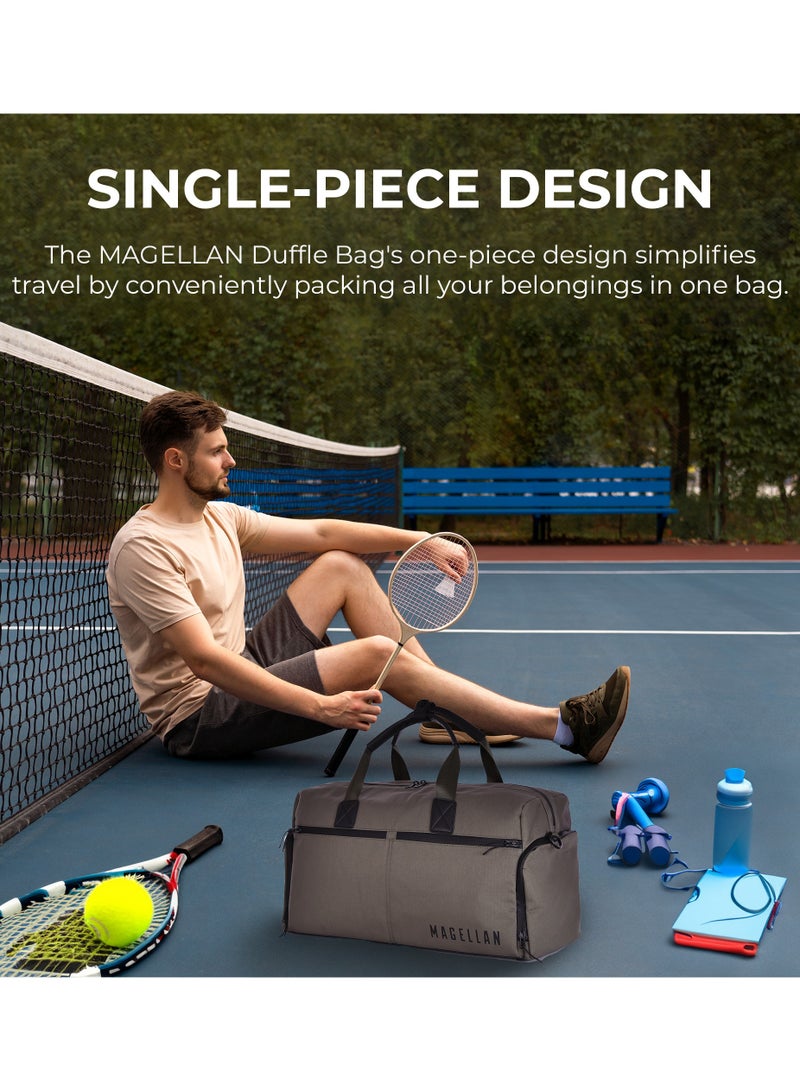 ماجلان ماجيلان | شنطة دفل | رمادي | 20 انش | للجنسين | خامة ناعمة | قماش | قطعة واحدة - Image 2