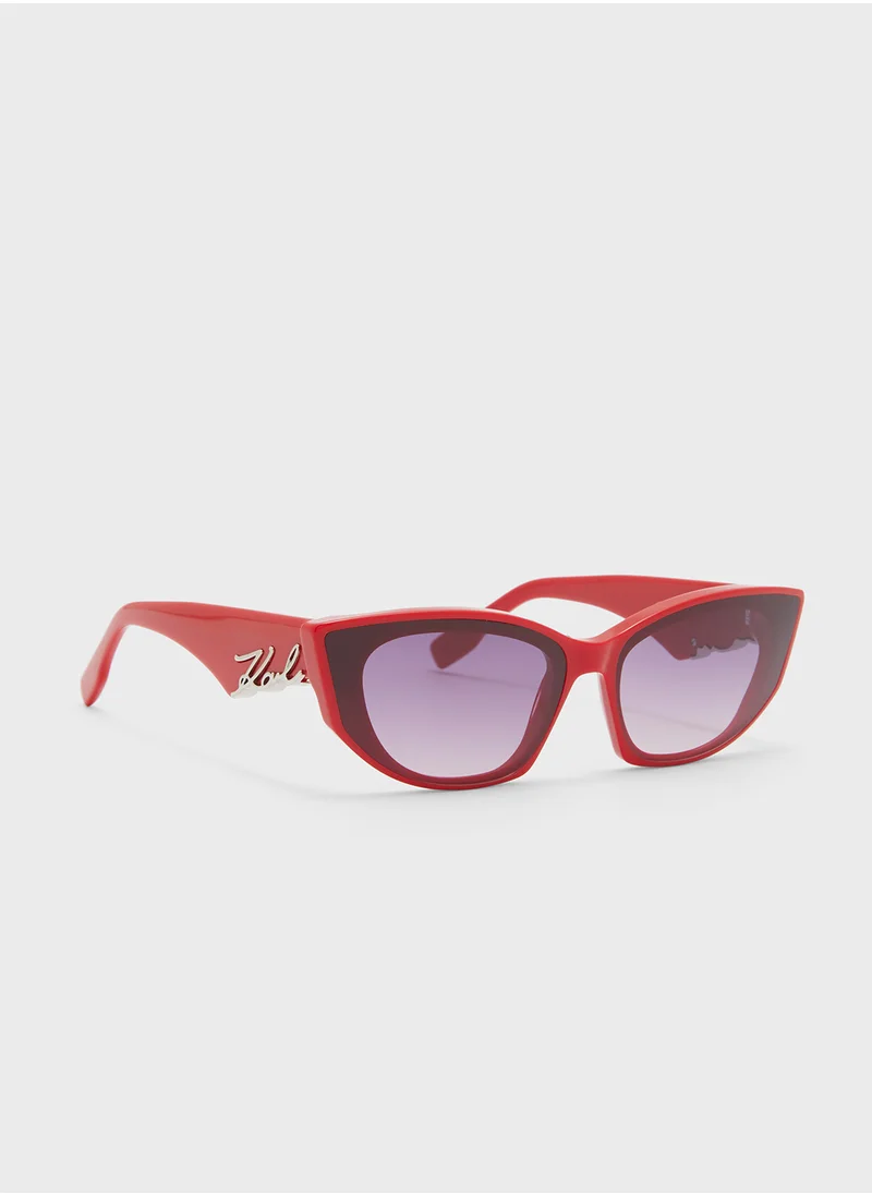 كارل لاغرفيلد Cat Eye Sunglasses