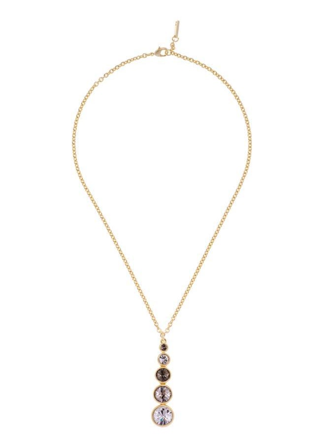 Karen Millen - Crystal Teardrop Pendant Necklace - Image 1