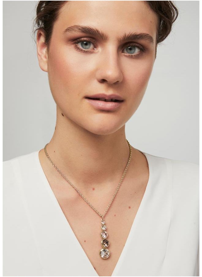 Karen Millen - Crystal Teardrop Pendant Necklace - Image 1