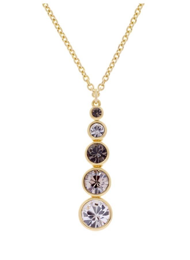 Karen Millen - Crystal Teardrop Pendant Necklace - Image 1