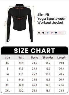 Tanming Women's Full Zip Seamless Workout Jacket Running Yoga Slim Fit Track Jacket (Black-S)  - Image 2