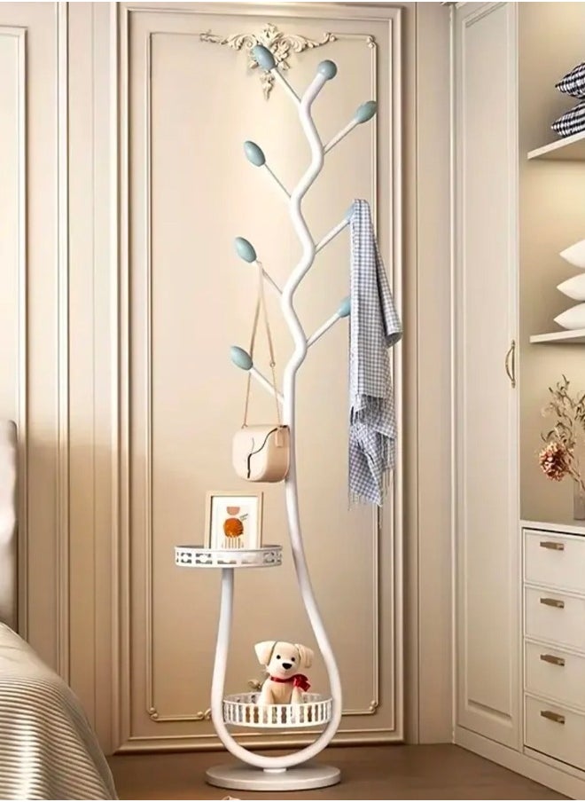 شي ون علاقة ملابس بتصميم شجرة أنيق مع رفوف تخزين عملية  - Image 1