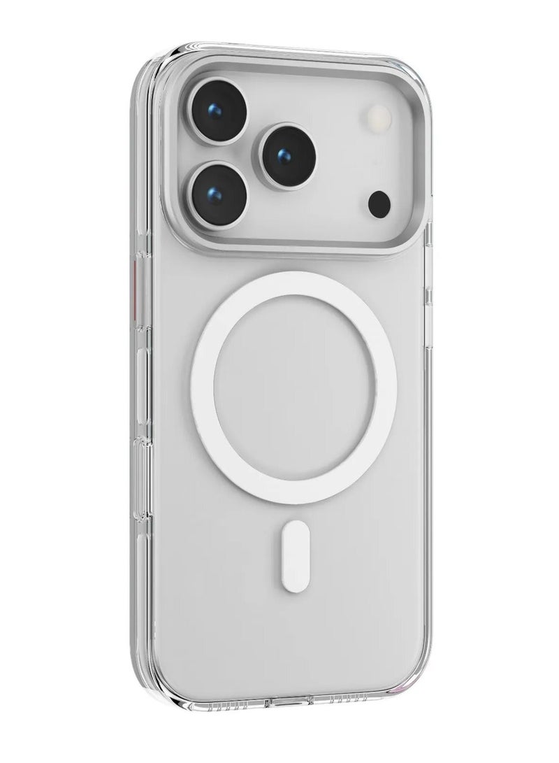 راكسوم جراب MagSafe Allure الصلب المصنوع من البولي كربونات لهاتف iPhone 17 Pro Max / مغناطيس قوي / حافة مقاومة للصدمات / تقنية Ever-Clear / قوة فائقة - شفاف - Image 4