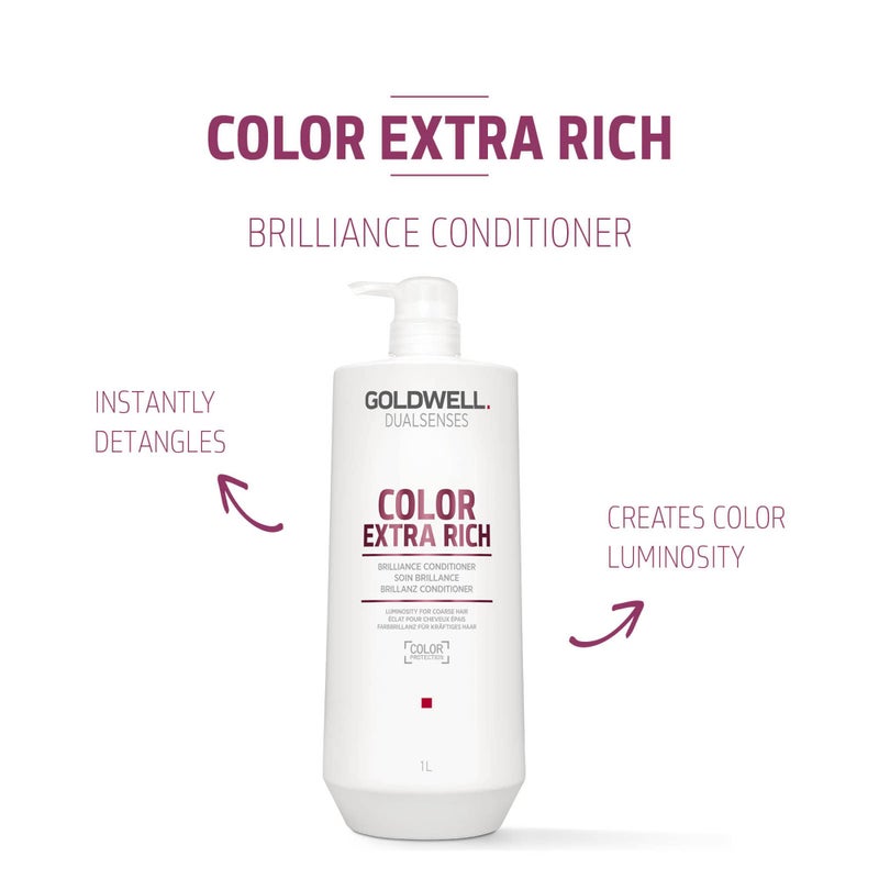 Goldwell Dualsenses Color Extra Rich Brilliance Conditioner 1L - Image 4