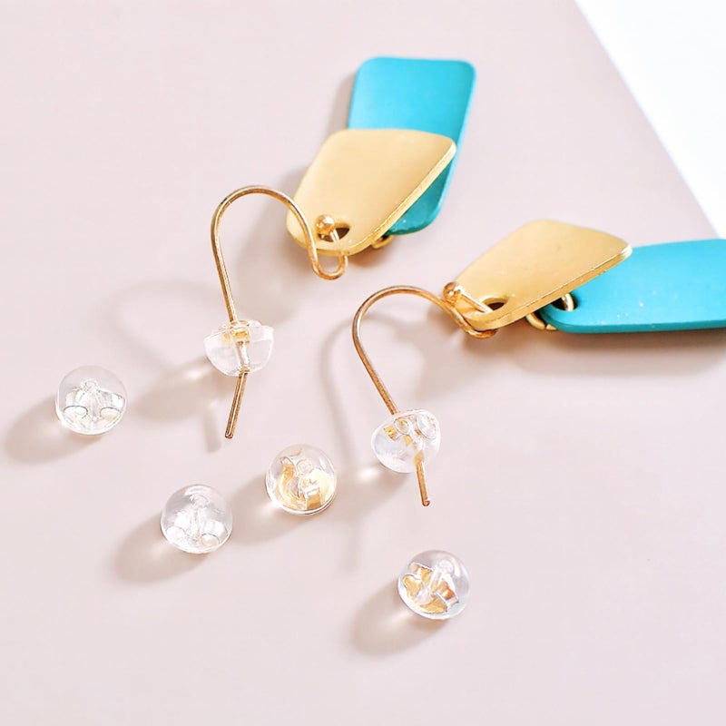 KASBEE Silicone Earring Backs, 925 Sterling Silver Earring Backings, Hypoallergenic Ear Stoppers, Earring Safety Backs, Gold, Silver, 6 Pairs - Image 4