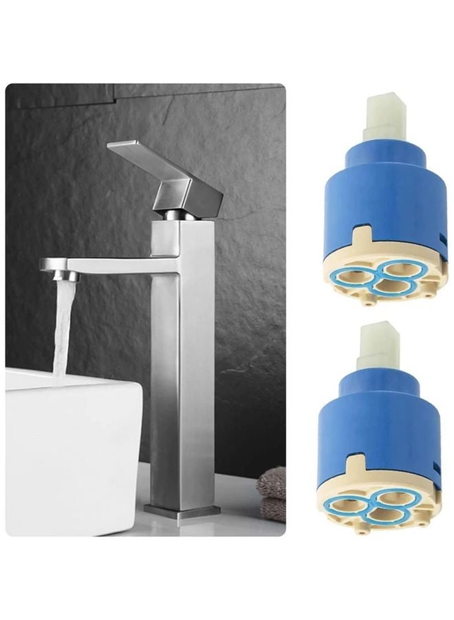 Style2 2 Pack 35mm Ceramic Faucet Cartridge Dual Seal Kit For Kitchen Repair - Image 3