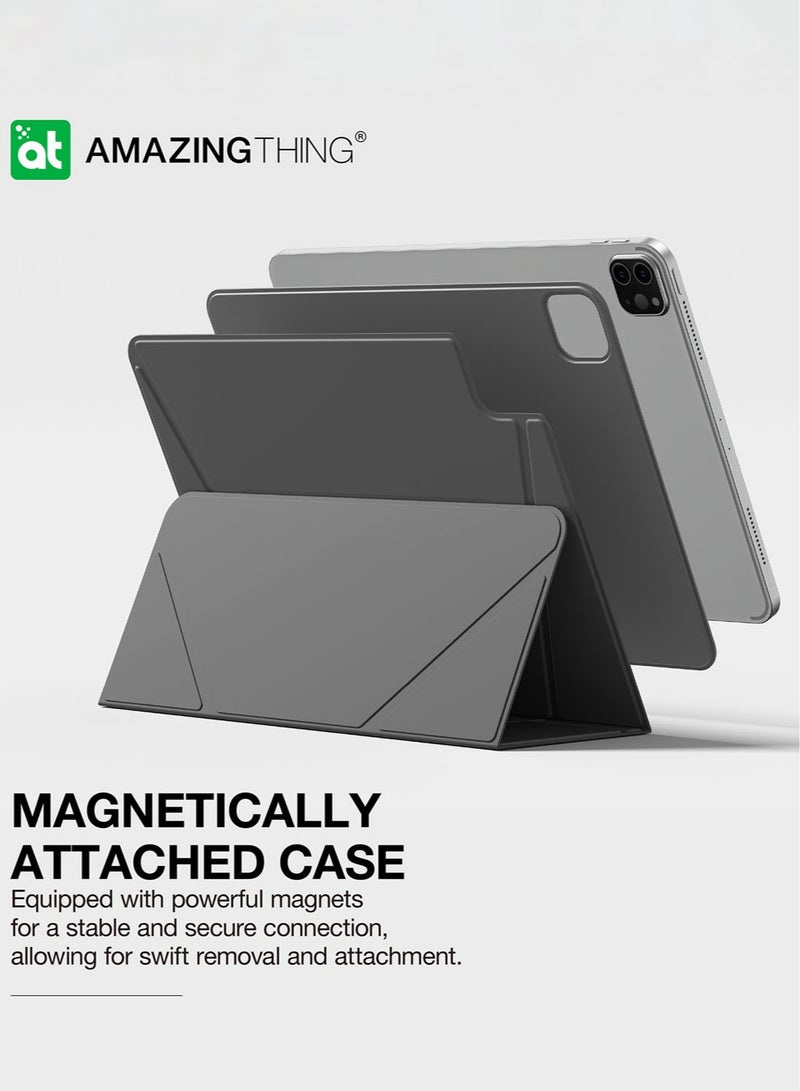 AMAZINGthing حافظة Amazing Thing Matte PRO MAG Folio مع حامل لجهاز iPad Air 11 M2 (2024) / iPad Air 10.9 / iPad Pro 11 - أسود - Image 5
