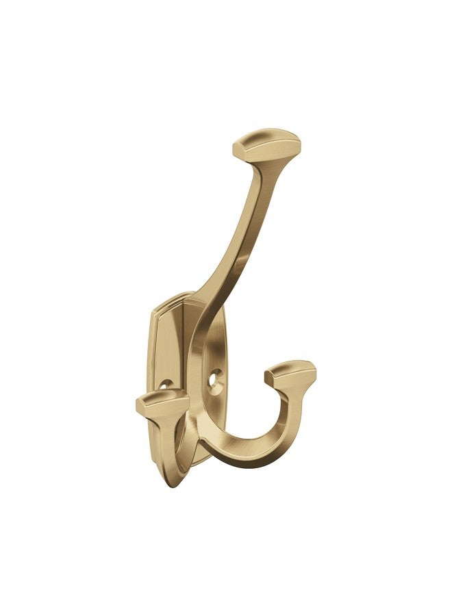 Amerock H37004CZ | Vicinity Triple Prong Decorative Wall Hook | Champagne Bronze Hook for Coats, Hats, Backpacks, Bags | Hooks for Bathroom, Bedroom, Closet, Entryway, Laundry Room, Office - Image 1