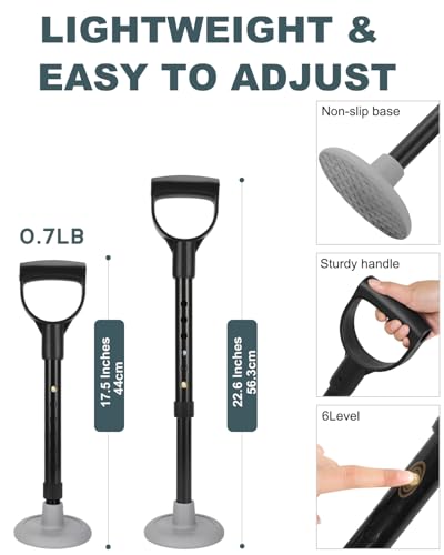 Leychves Mobility Aids Tool Standing Aids Supports 6 Size Adjustable Device to Help Get Up from Floor Lift Assist for Elderly 600Lbs Weight Capacity - Image 5