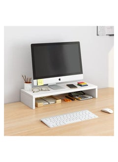 Monitor Stand Riser, ikeoat Desk Organizer for Laptop Computer, Wood Monitor Stand for Printer, PC, Save Space Laptop Stand Desk for Home and Office Use, White - pzsku/ZEFCF5236E6FD6DCD2AE2Z/45/_/1729746467/a7ebaa49-08f4-483e-8b7a-3222387cc488