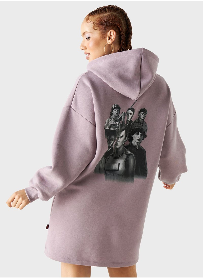 SP Characters - Stranger Things Embroidered Hoodie - Image 1