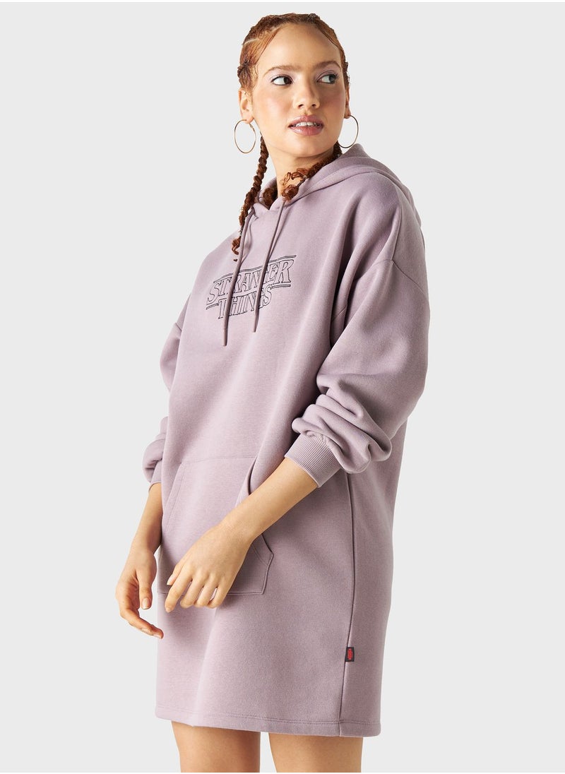 SP Characters - Stranger Things Embroidered Hoodie - Image 1