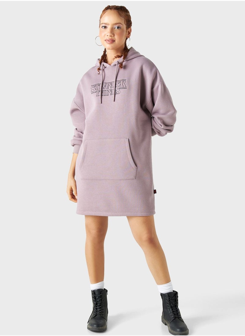 SP Characters - Stranger Things Embroidered Hoodie - Image 1