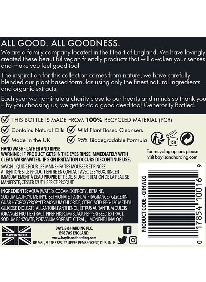 Baylis & Harding - Baylis and Harding Goodness Lemongrass and Ginger Hand Wash 500ml - Image 1