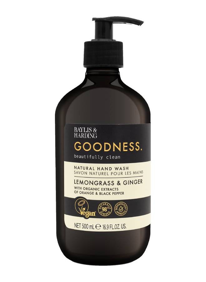 Baylis & Harding - Baylis and Harding Goodness Lemongrass and Ginger Hand Wash 500ml - Image 1