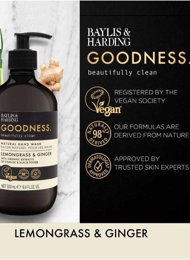 Baylis & Harding - Baylis and Harding Goodness Lemongrass and Ginger Hand Wash 500ml - Image 1