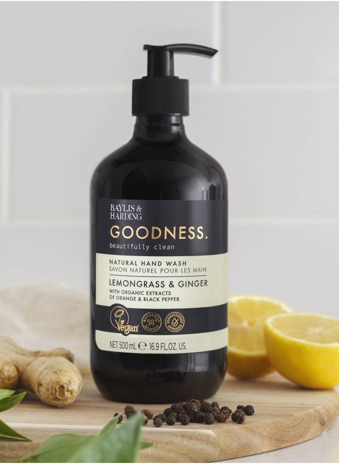 Baylis & Harding - Baylis and Harding Goodness Lemongrass and Ginger Hand Wash 500ml - Image 1