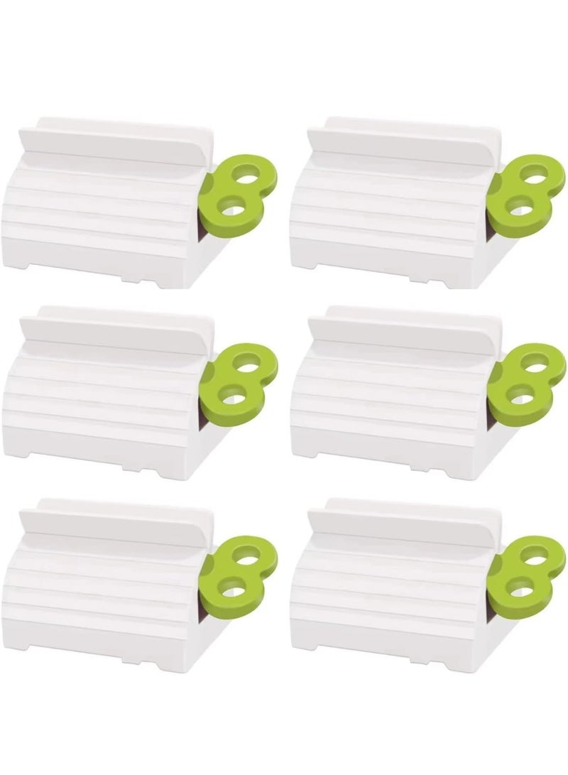 6 Pack Toothpaste Squeezer, Toothpaste Squeezer Rollers，Toothpaste Tube Squeezers Clip Holder Stand Winder - Image 1