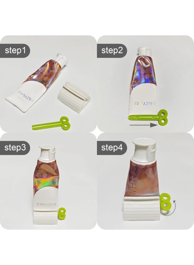 6 Pack Toothpaste Squeezer, Toothpaste Squeezer Rollers，Toothpaste Tube Squeezers Clip Holder Stand Winder - Image 3