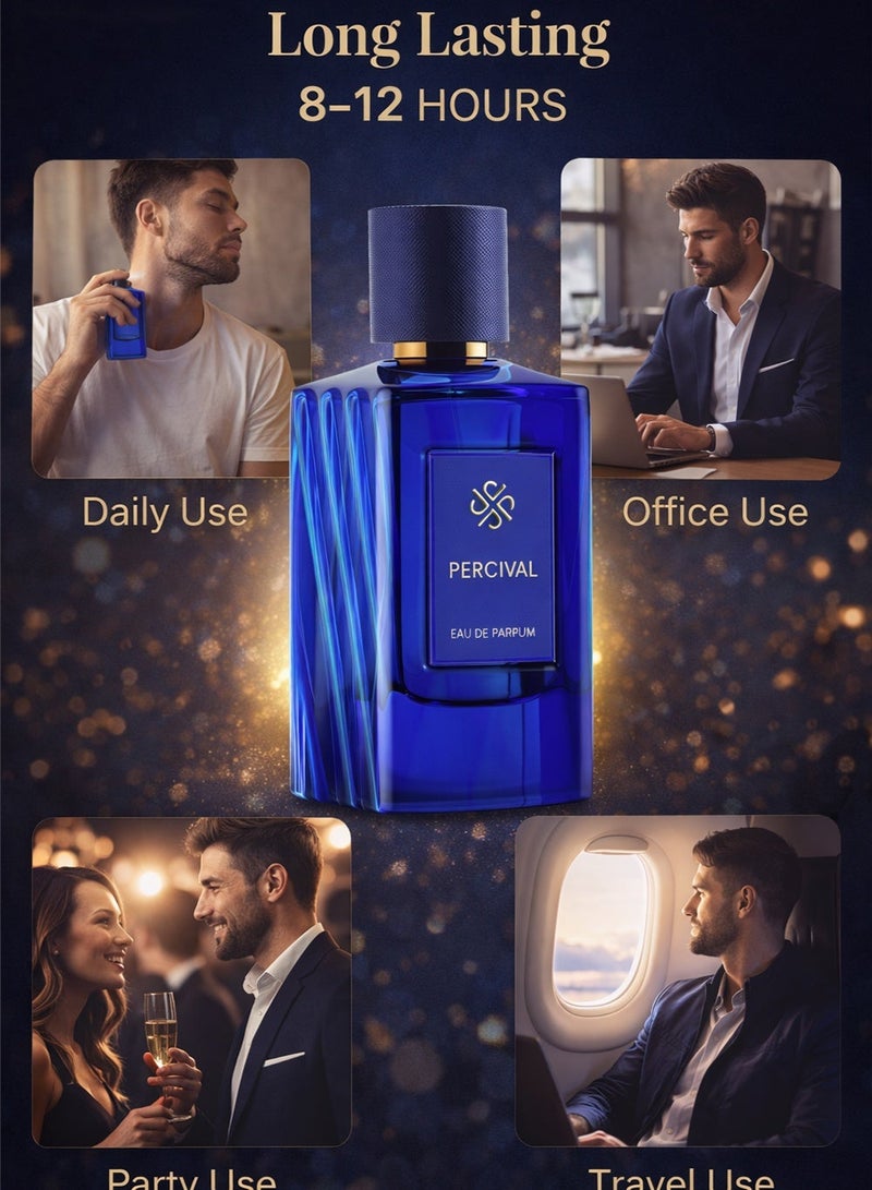 ديفينا عطر ديفينا بيرسيفال للرجال، ١٠٠ مل، أو دو برفيوم | عطور رجالية جريئة تدوم طويلًا | هدية مثالية للعطور الرجالية - Image 5