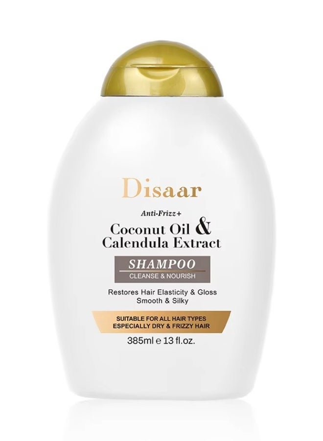 Disaar Coconut Oil and Calendula Extract Shampoo 385 ml Nourishing Moisturizing Anti Damage Smooth Hair Care - Image 1