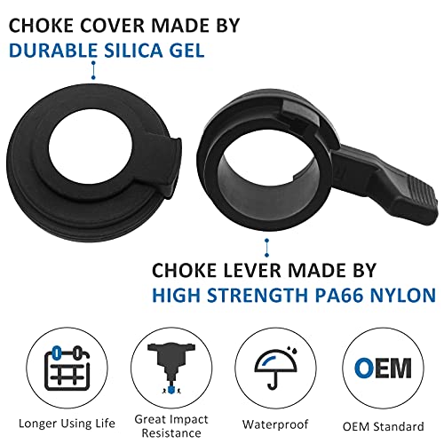 JAVIK Choke Lever & Cover for Arctic Cat ATV 250 300 400 DVX Manual 500 Manual Bearcat 454 - Image 3