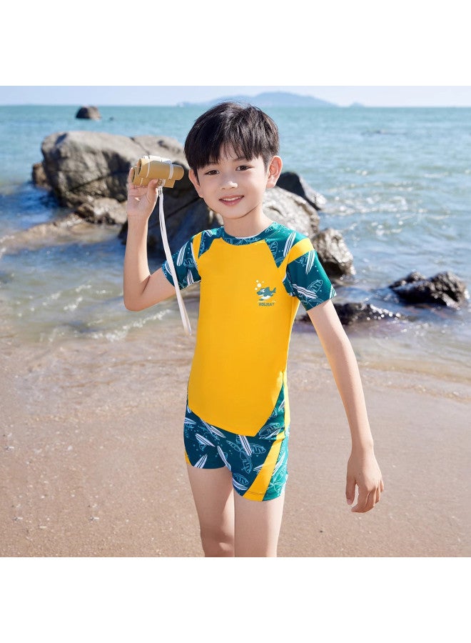 YouYou Children's Swimwear Boys Swimwear Middle And Large Children Leisure Comfortable Hot Spring Separate Swimwear Boys Swimming Set - Image 2