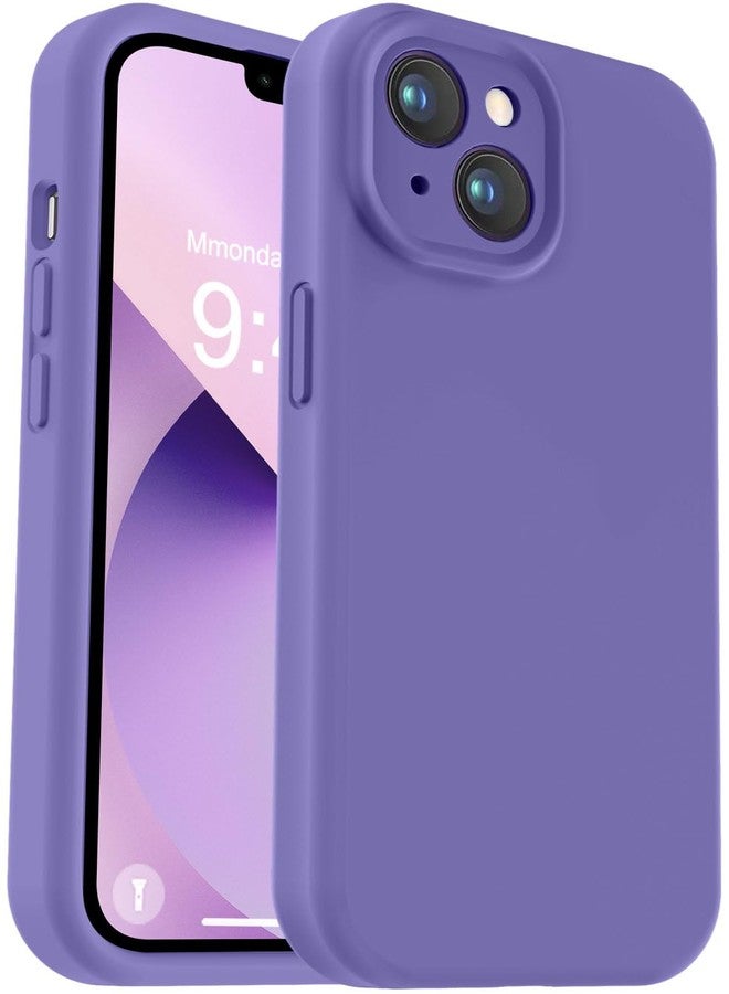 Vooii Compatible with iPhone 13 Case, Liquid Silicone Upgrade [Camera Protection] [Soft Anti-Scratch Microfiber Lining] Shockproof Phone Case for iPhone 13 6.1 inch - Iris - Image 1