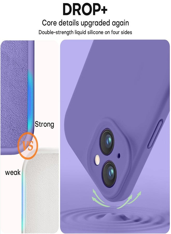 Vooii Compatible with iPhone 13 Case, Liquid Silicone Upgrade [Camera Protection] [Soft Anti-Scratch Microfiber Lining] Shockproof Phone Case for iPhone 13 6.1 inch - Iris - Image 4