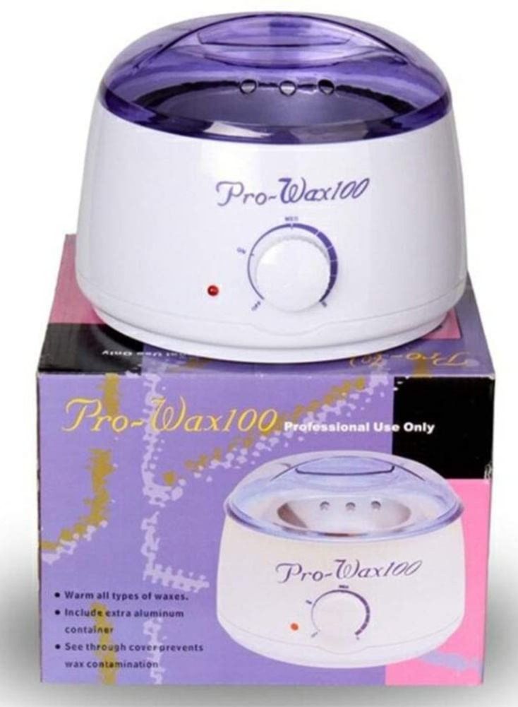Prowax 100 Pack Of 2 Hot Wax With Wax Heating Machine White/Purple/Black - Image 5