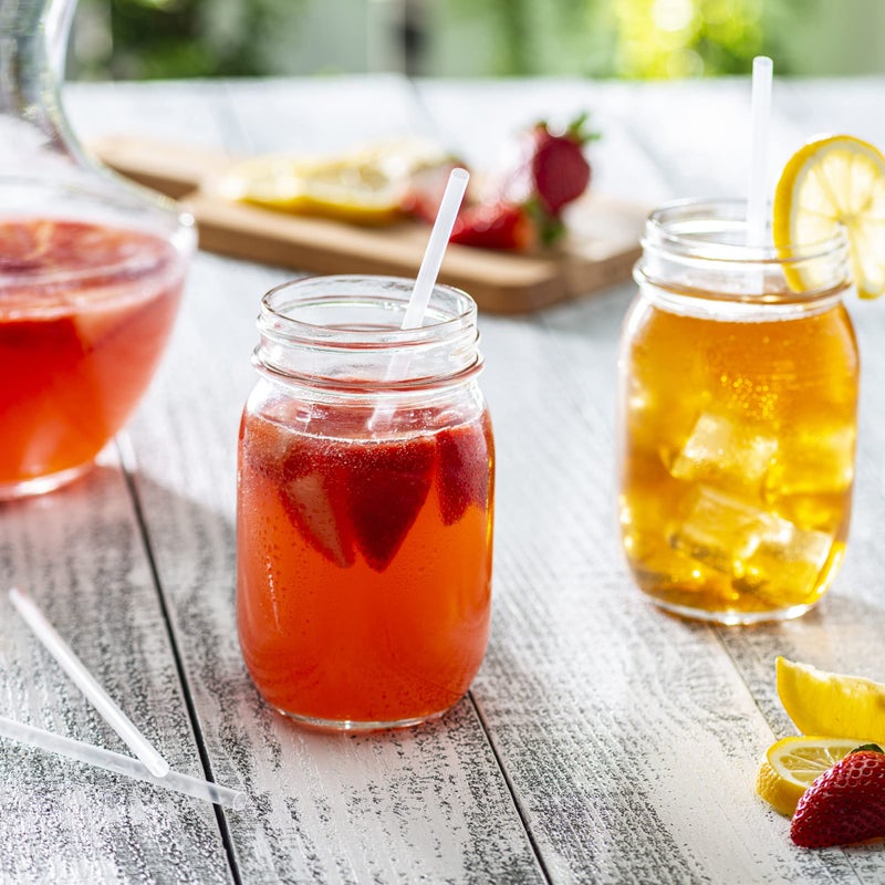 Comfy Package  [500 Pack] Disposable Plastic Drinking Straws - 7.75"" High - Clear - Image 3