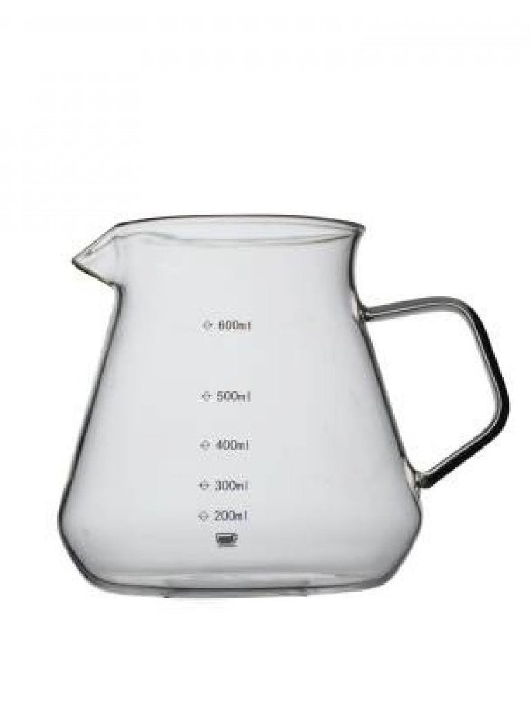 V60 Drip Coffee Preparation Set Consisting of 4 Pieces Clear and 40 paper filters.