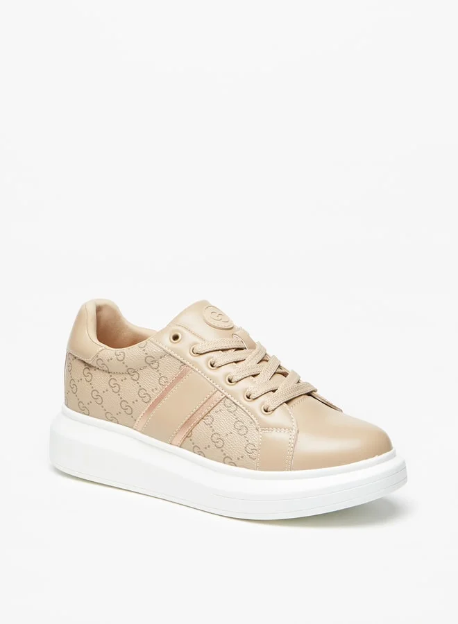 Celeste Women's Textured Lace-Up Sneakers