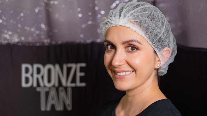 Existing Beauty Bronze Tan Hair Nets for Spray Tanning or Food Service - Spray Tanning Supplies - Essential for Sunless Tanning -Perfect for Salons and Home Use - Protects Hair from Spray Tan Solution - 50 Pack - Image 3
