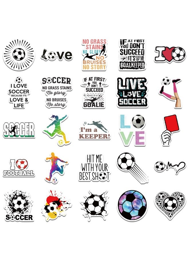 100-Piece Football Stickers, Soccer Stickers, Waterproof Unrepeated Stickers for Laptop,Skateboard, Water Bottles,Computer,Phone,Guitar, Stickers for Kids Teens Adult - Image 5