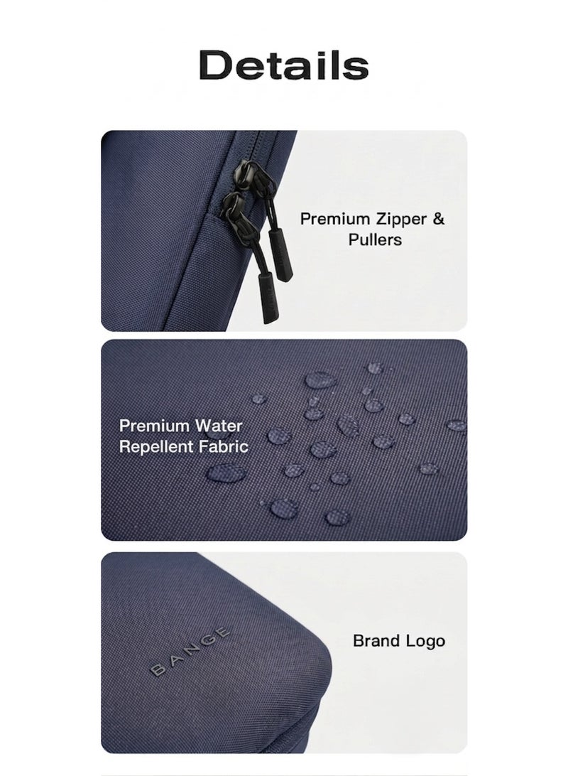 Bange 6801D Blue New Protective Water Resistant 15Inch Laptop Sleeve - Image 4