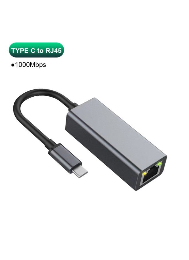 Eight-in-one Expansion Dock RJ45 Multifunctional Office Notebook 8in1SD TF Card Read Hub Data Transmission-Number Of Interfaces:Tc Gigabit Network Card  - Image 1
