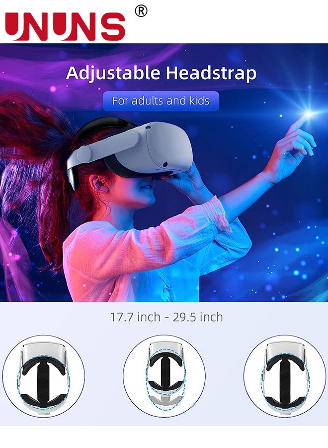 UNUNS Head Strap Compatible with Oculus Quest 2,Meta Quest 2 Accessories Adjustable Elite Strap Replacement,For Enhanced Comfort  Support and Gaming Immersion In VR-Comfort Head Strap Only  - Image 5