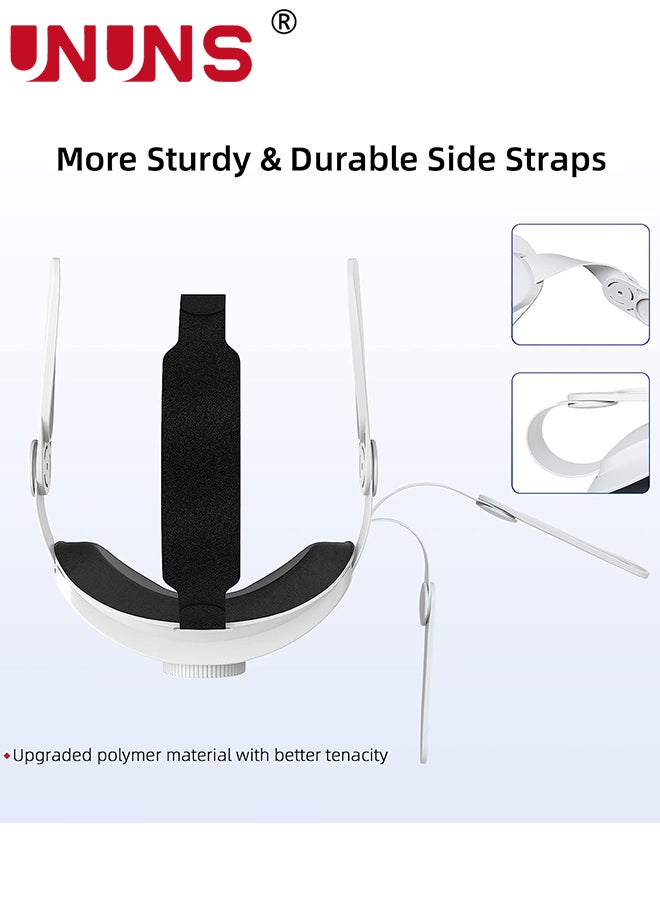 UNUNS Head Strap Compatible with Oculus Quest 2,Meta Quest 2 Accessories Adjustable Elite Strap Replacement,For Enhanced Comfort  Support and Gaming Immersion In VR-Comfort Head Strap Only  - Image 3