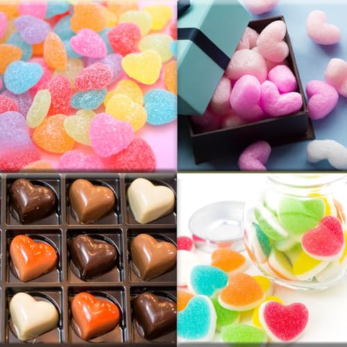 TZIFQO 2 Pcs Heart Silicone Molds Non-Stick Food Grade Reusable Silicone Baking Mold, for Jelly,Candy, Chocolate Making Supplies - Image 4