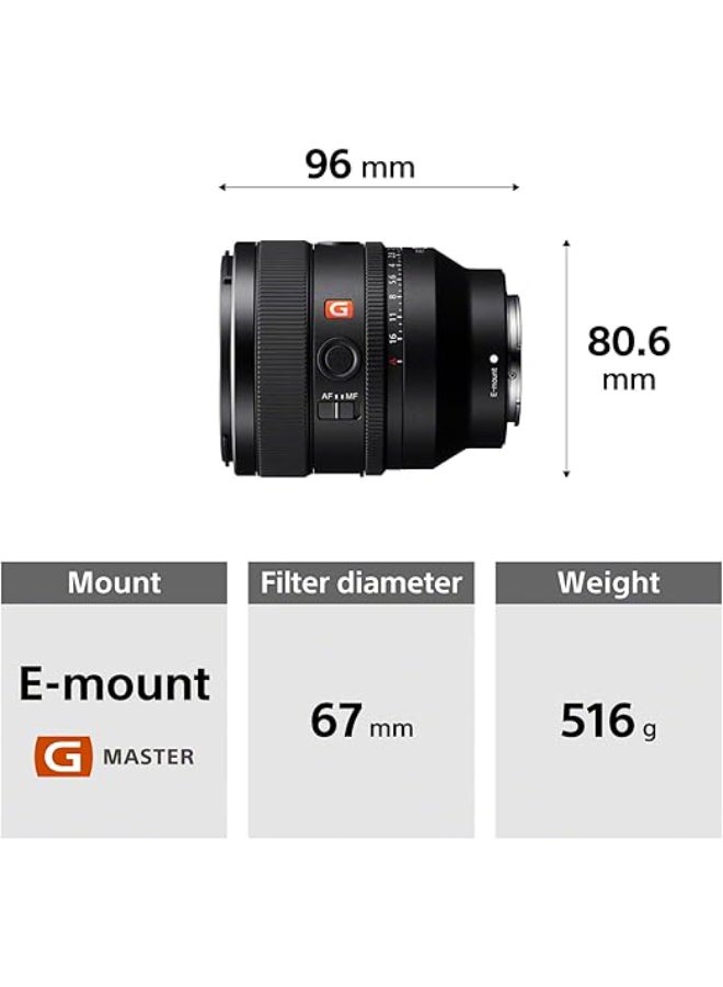 Sony E Mount FE 50 mm F1.4 GM Full Frame Lens (SEL50F14GM) | Lightweight & Compact | Beautiful Bokeh | Extraordinary Resolution Black - Image 2