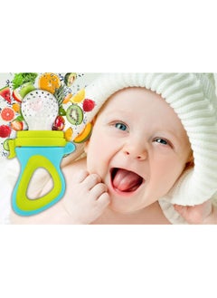 Bebiland 11Pcs Baby Food Feeder, 2 Silicone Baby Toothbrushes, 2 Pack Baby Fruit Feeder Pacifier Fresh Food Feeder with 6 Sizes Silicone Pouches, 1 Baby Feeding Spoons for Toddlers Infant,Green  - Image 5