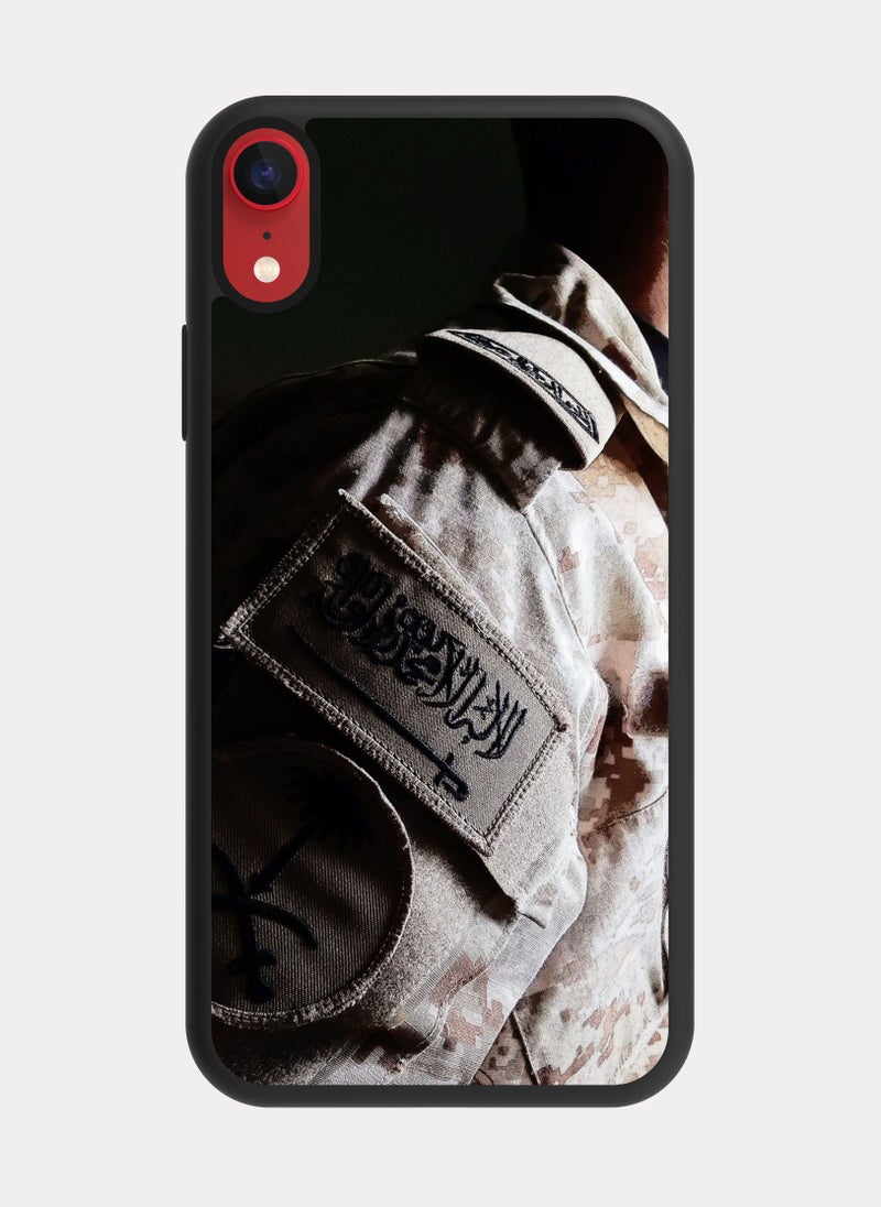 PXLAAT iPhone XR case cover Saudi Soldier - Image 1