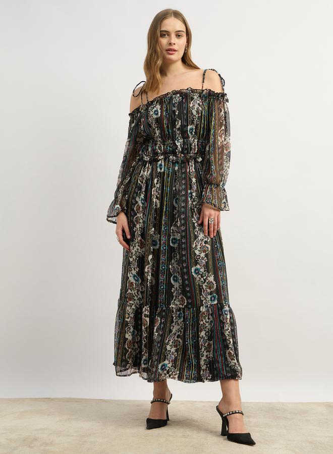 Styli Floral Print Midi Dress - Image 2