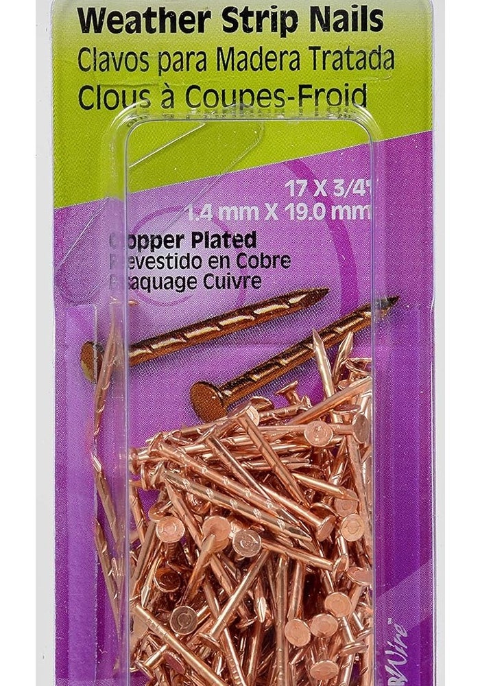Hillman The Hillman Group Copper Weather Strip Nails - Pack of 6 for Easy Installation - Image 2
