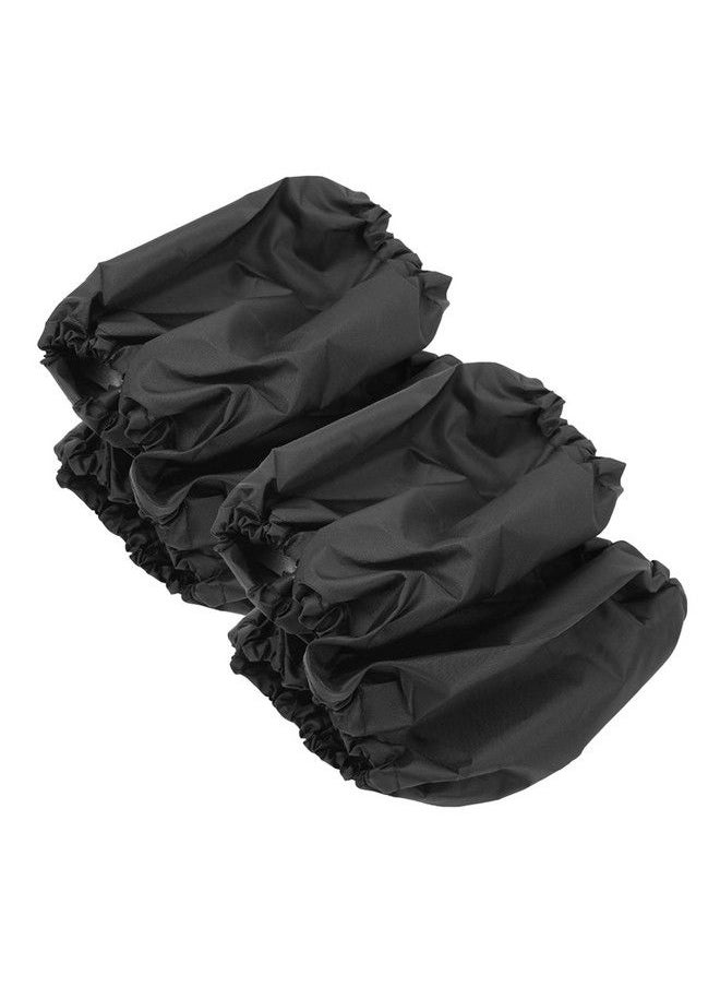 Hztyyier - 4 Pcs/Set Stroller Wheel Protection Covers Black Wheelchair Tire Protector For Child Kid Baby Stroller Jogger Wheels Protection Covers(L) - Image 1