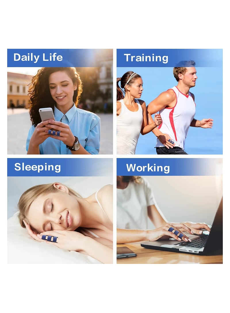 SYOSI 4 Pcs Trigger Finger Splints Finger Brace Finger Knuckle Immobilization Broken Finger Protector Broken Fingers Straightening Arthritis Relief Pain Relief Fits Index Finger - Image 4