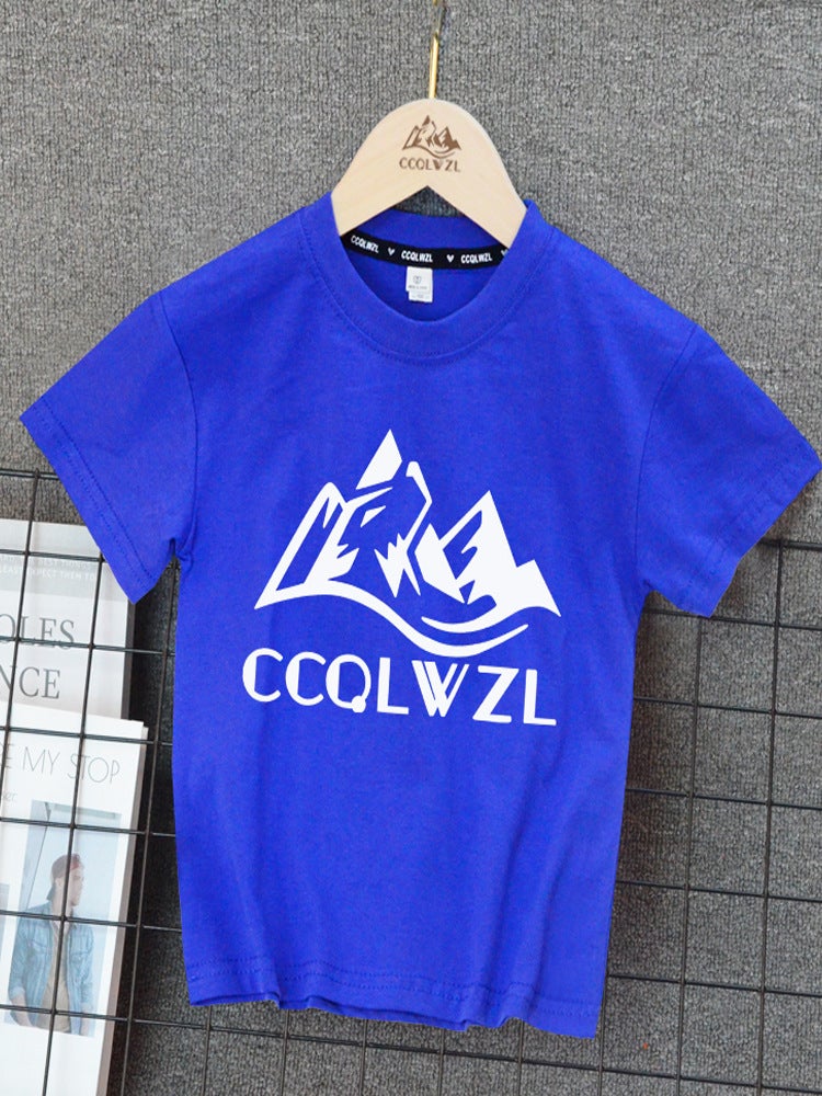 Children'S Wear Boys T-Shirt Summer Children'S Casual Middle And Big Children'S Cotton Short-Sleeved Boys Handsome T-Shirt - Image 3