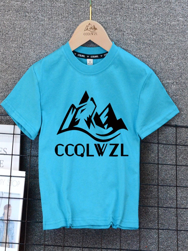 Children'S Wear Boys T-Shirt Summer Children'S Casual Middle And Big Children'S Cotton Short-Sleeved Boys Handsome T-Shirt - Image 5
